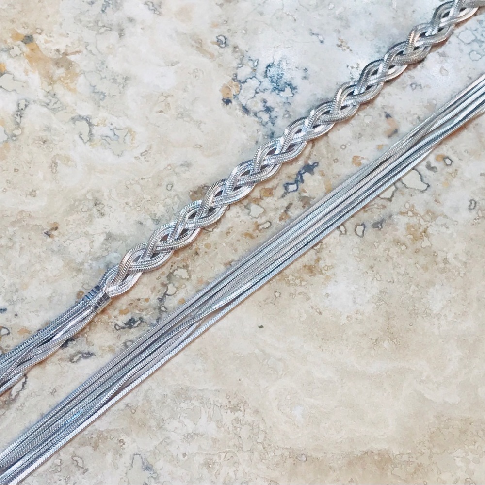 Silver Braid Chain necklace